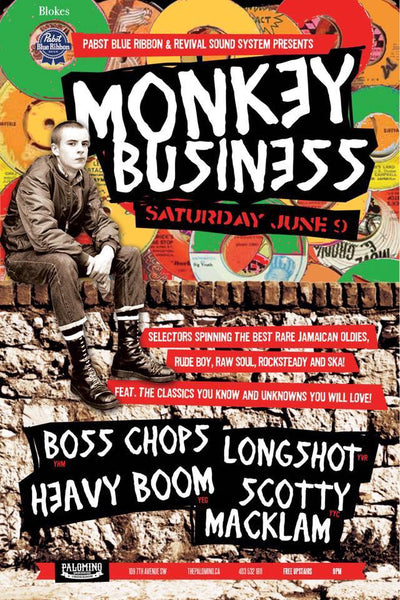 Pop-up Shop Monkey Business; Jamaican oldies, raw soul, rocksteady and ska