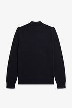 Load image into Gallery viewer, Fred Perry K4535 - Long Sleeve Knitted Shirt in Navy