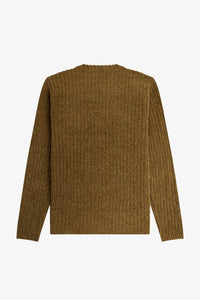 Fred Perry K6511 - Chenille Rib Jumper in Shaded Stone