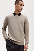 Load image into Gallery viewer, Fred Perry - K9601 Crew Neck Sweater in Dark Oatmeal