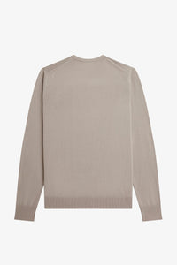 Fred Perry - K9601 Crew Neck Sweater in Dark Oatmeal