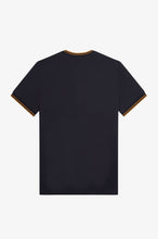 Load image into Gallery viewer, Fred Perry - M1588 Twin Tipped T-shirt in Navy / Dark Caramel