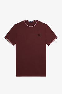 Fred Perry - M1588 Twin Tipped T-shirt in Oxblood