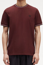 Load image into Gallery viewer, Fred Perry - M1588 Twin Tipped T-shirt in Oxblood