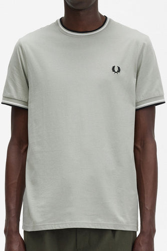 Fred Perry - M1588 Twin Tipped T-shirt in Seagrass