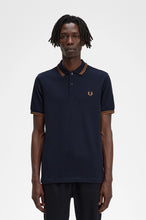 Load image into Gallery viewer, Fred Perry - M3600 in Navy / Dark Caramel