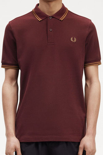 Fred Perry - M3600 in Oxblood / Shaded Stone