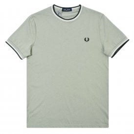 Fred Perry - M1588 Twin Tipped T-shirt in Seagrass