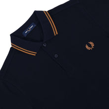 Load image into Gallery viewer, Fred Perry - M3600 in Navy / Dark Caramel