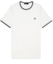 Load image into Gallery viewer, Fred Perry - M1588 Twin Tipped T-shirt in White/Black