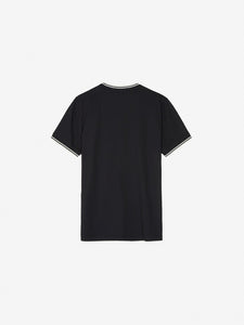 Fred Perry - M1588 Twin Tipped T-shirt in Black/Snow White