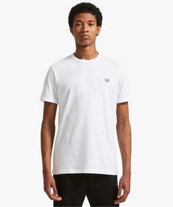 Fred Perry - Ringer T shirt in White