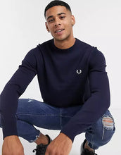 Load image into Gallery viewer, Fred Perry - K9601 Crew Neck Sweater in Navy