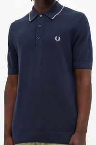 Fred Perry - K9560 - Knitted Polo - Dark Airforce Navy