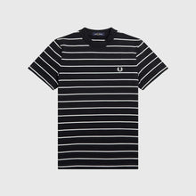 Load image into Gallery viewer, Fred Perry M4626 - Terry Cloth Stripe T-Shirt - Black