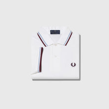 Load image into Gallery viewer, Fred Perry M12 - Made in England - White / Ice / Maroon