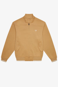 Fred Perry J4550 - Relaxed Fit Harrington Jacket in Warm Stone