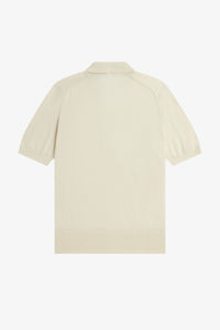 Fred Perry - K5844 Knitted Shirt in Oatmeal