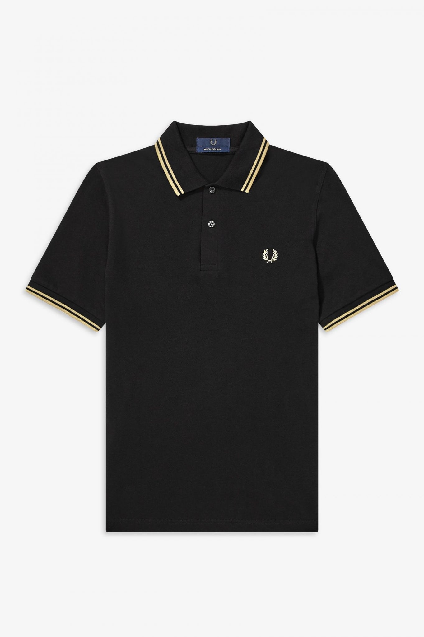 Fred Perry Reissue - M12 Shirt in Black/Champagne