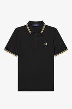 Load image into Gallery viewer, Fred Perry Reissue - M12 Shirt in Black/Champagne