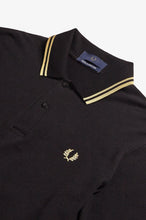 Load image into Gallery viewer, Fred Perry Reissue - M12 Shirt in Black/Champagne