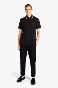 Fred Perry Reissue - M12 Shirt in Black/Champagne