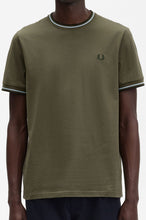 Load image into Gallery viewer, Fred Perry - M1588 Twin Tipped T-shirt in Uniform Green