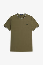 Load image into Gallery viewer, Fred Perry - M1588 Twin Tipped T-shirt in Uniform Green