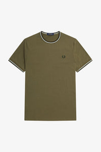 Fred Perry - M1588 Twin Tipped T-shirt in Uniform Green