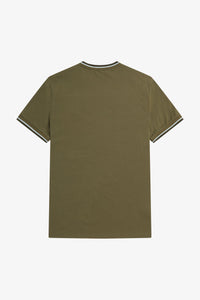 Fred Perry - M1588 Twin Tipped T-shirt in Uniform Green