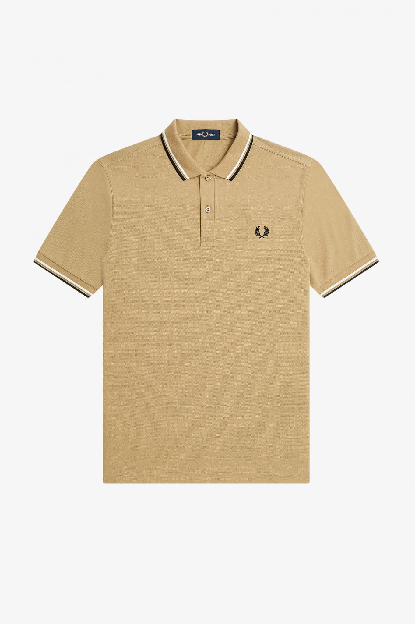 Fred Perry - M3600 in Warm Stone / Snow White / Black