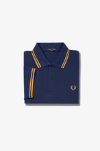 Load image into Gallery viewer, Fred Perry - M3600 in French Navy / Golden Hour