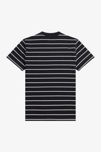 Fred Perry M4626 - Terry Cloth Stripe T-Shirt - Black