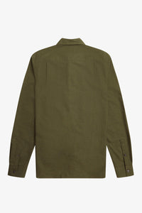 Fred Perry - M4686 Oxford Shirt in Uniform Green