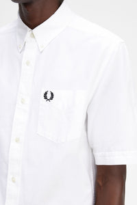 Fred Perry - M5503 Short Sleeve Shirt in White