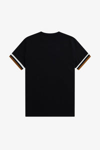 Fred Perry - M5609 Bold tipped Pique T-Shirt in Black