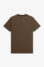 Load image into Gallery viewer, Fred Perry - M5616 Fine Striped T-Shirt in Shaded Stone / Navy