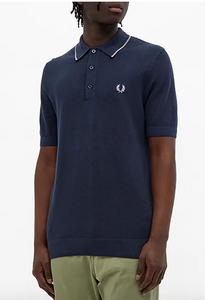 Fred Perry - K9560 - Knitted Polo - Dark Airforce Navy