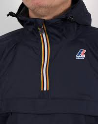 K-Way - Overhead 1/2 Zip Leon Jacket - Navy