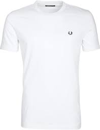 Fred Perry - Ringer T shirt in White