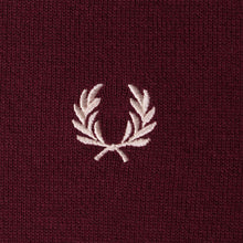 Load image into Gallery viewer, Fred Perry - K9601 Crew Neck Sweater in Ox Blood Red