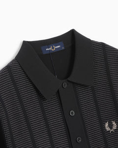 Fred Perry K4539 - Contrast Stitch Knitted Shirt