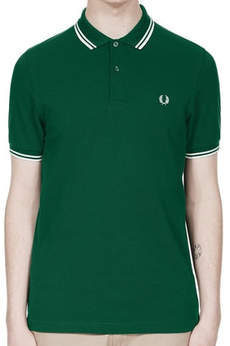 Fred Perry - M3600 in Ivy / White / White