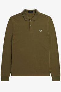 Fred Perry - M6006 Long Sleeve in Uniform Green