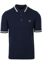 Load image into Gallery viewer, Fred Perry - Textured Front Knitted Polo K5526 in Navy