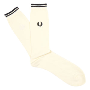 Fred Perry - Tipped Socks in Ecru / Black