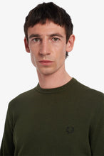 Load image into Gallery viewer, Fred Perry - K9601 Crew Neck Sweater in Uniform Green