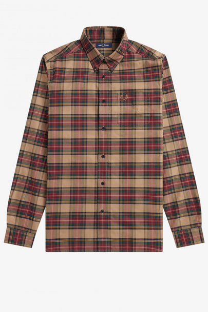 Fred Perry - M4692 Oxford Shirt in Shaded Tartan