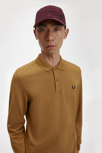 Fred Perry - M6006 Long Sleeve in Dark Caramel